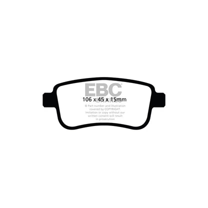 EBC PDKR1015 Renault Ultimax Rear Brake Pad & Plain Disc Kit - TRW Caliper (Inc. Fluence & Megane) 2 | ML Performance UK Car Parts