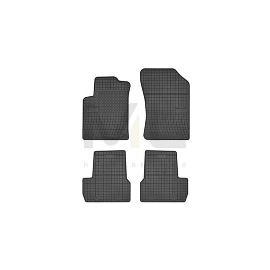 FROGUM Tailored 0642 Floor mat set for CITROﾃ起 C3 II (SC) Elastomer, Front and Rear, Quantity: 4, Black | ML Performance Car Parts
