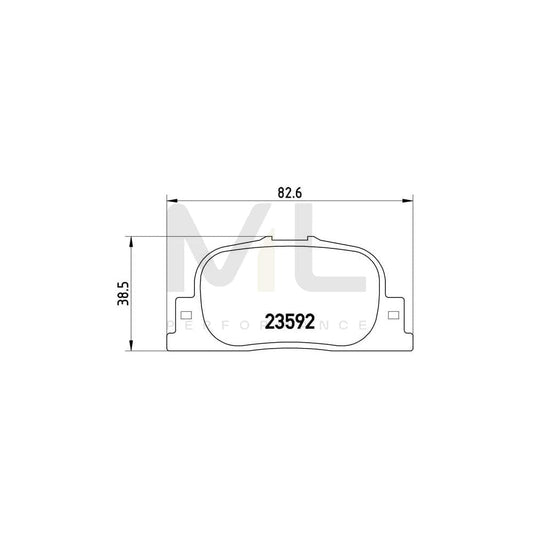 Brembo P 83 063 Brake Pad Set Excl. Wear Warning Contact | ML Performance Car Parts