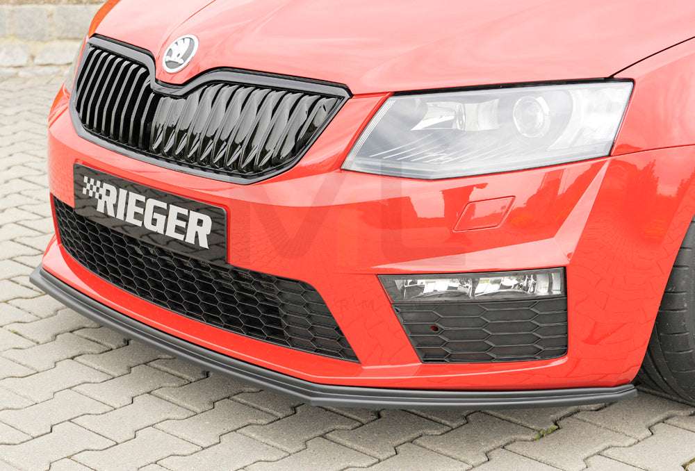 Rieger 00079012 Skoda 5E Octavia RS Front Splitter 2 | ML Performance UK Car Parts