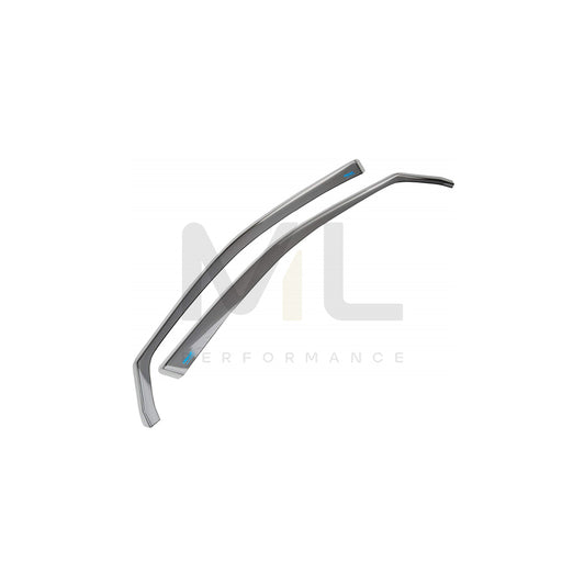 ClimAir CLI0033397 Wind deflectors Arrow direction, Front, Smoke Grey | ML Performance Car Parts