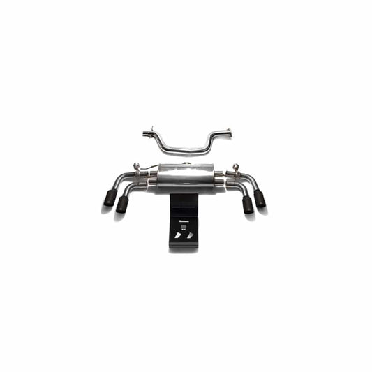 Armytrix AU8JT-QS11M Valvetronic Exhaust System Audi TT MK2 8J 2007-2014 with Quad Matte Black 3.5"  | ML Performance UK UK Car Parts