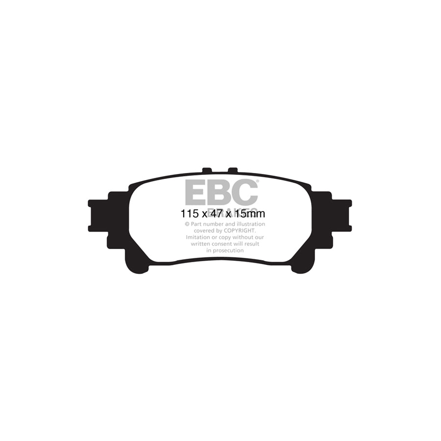 EBC DP21850 Lexus Toyota Greenstuff Rear Brake Pads 2 | ML Performance UK Car Parts