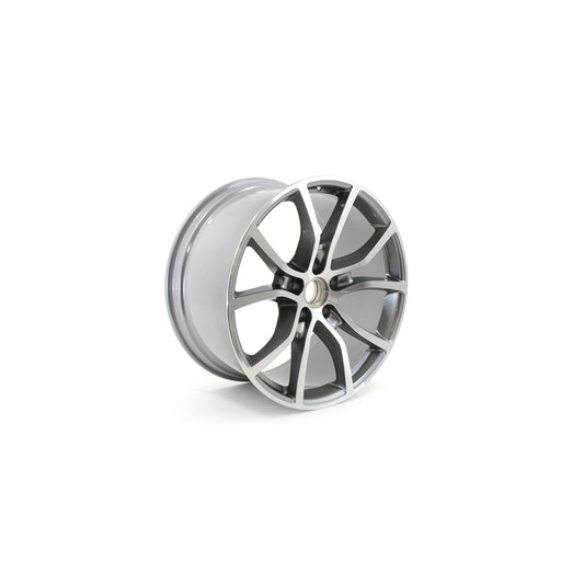 Genuine Porsche Rear 21-Inch Exclusive Design Alloy Wheel In Platinum Silver Porsche 9Ya Cayenne | ML Performance UK Car Parts