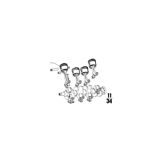 Genuine BMW 11251261935 Mahle Piston 89,47mm(+0,50) (Inc. 2002turbo) | ML Performance UK Car Parts