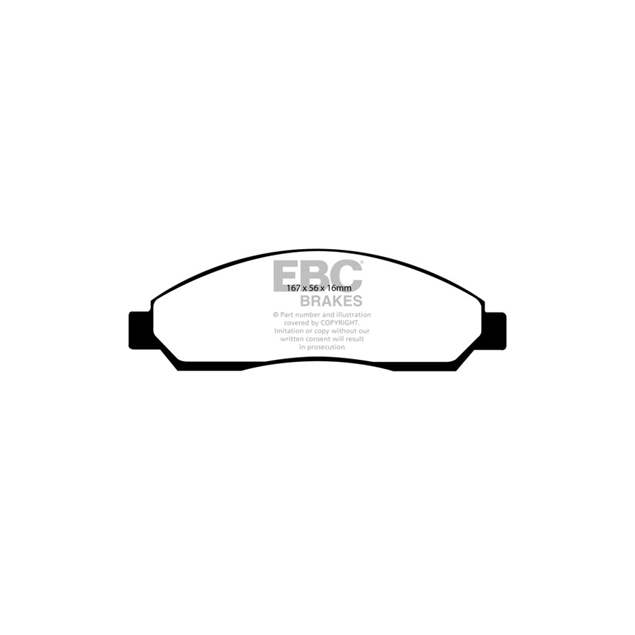 EBC DP61705 Holden Isuzu Greenstuff Front Brake Pads (Inc. Rodeo & D-MAX) 2 | ML Performance UK Car Parts
