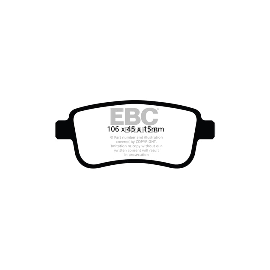 EBC PDKR1016 Renault Scenic Ultimax Rear Brake Pad & Plain Disc Kit - TRW Caliper 2 | ML Performance UK Car Parts