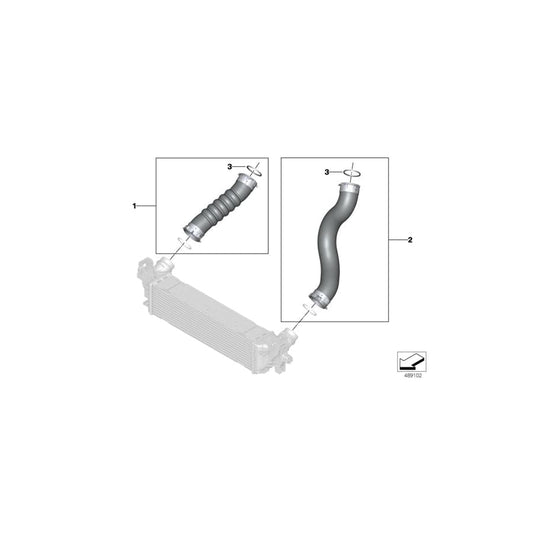 Genuine BMW 11618580080 G32 G30 G31 Charge Air Line (Inc. 520dX, 520d & 620d) | ML Performance UK Car Parts