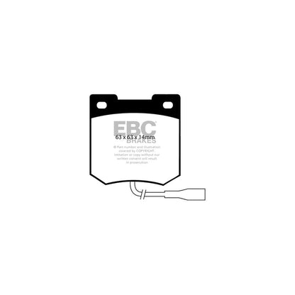 EBC PDKF1891 Talbot Ultimax Front Brake Pad & Plain Disc Kit (Inc. Avenger & Sunbeam) 2 | ML Performance UK Car Parts