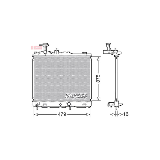 Denso DRM45039 Drm45039 Engine Radiator For Mitsubishi Mirage / Space Star Hatchback (A0_A) | ML Performance UK