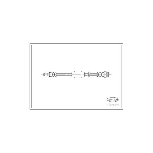 Corteco 19031559 Brake Hose For Lancia Lybra Saloon (839) | ML Performance UK