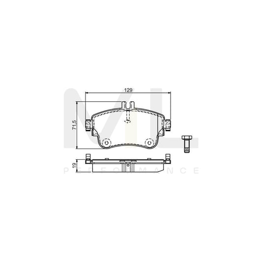 Bosch 0986Tb3194 Brake Pad Set With Bolts  | ML Performance Car Parts