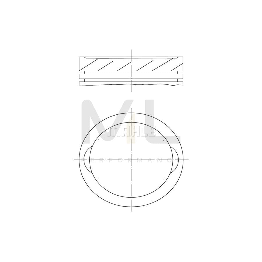 MAHLE ORIGINAL 038 13 02 Piston for VOLVO 850 83,4 mm | ML Performance Car Parts