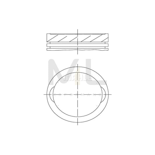 MAHLE ORIGINAL 038 13 02 Piston for VOLVO 850 83,4 mm | ML Performance Car Parts