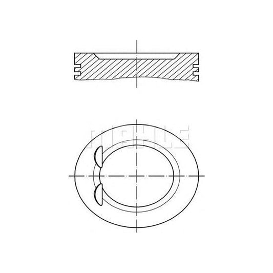 MAHLE ORIGINAL 011 03 00 Piston 86 mm, with piston rings | ML Performance Car Parts