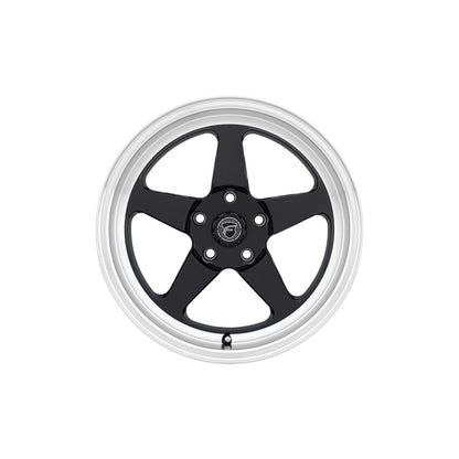Forgestar F09170071P30 17x10 D5 Drag Standard 5x115 ET30 BS6.6 Gloss Black Machined Drag Racing Wheel