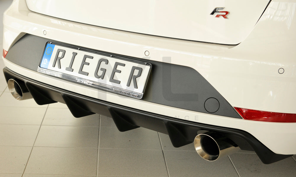 Rieger 00027036 SEAT 5F Leon FR Rear Diffuser 6 | ML Performance UK Car Parts