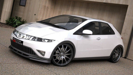 Maxton Design HO-CI-8-FD1T Front Splitter Honda Civic MK8 (Pre-Facelift) | ML Performance UK Car Parts