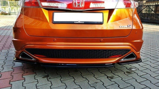 Maxton Design HO-CI-8-TYPE-S/R-RD1T Central Rear Splitter Honda Civic MK8 Type S/R | ML Performance UK Car Parts
