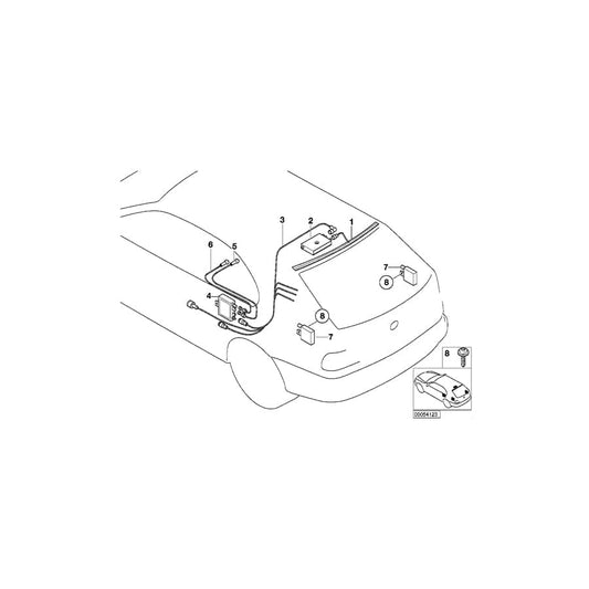 Genuine BMW 61126907452 E53 Antenna Cable Diversity (Inc. X5 4.6is, X5 3.0d & X5 4.4i) | ML Performance UK Car Parts