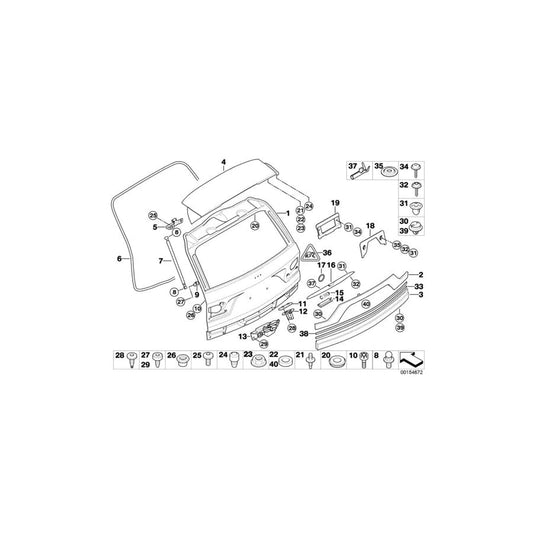 Genuine BMW 51713405277 E83 E83 Adjuster Screw M6 (Inc. X3 2.5i, X3 2.0i & X3 2.5si) | ML Performance UK Car Parts