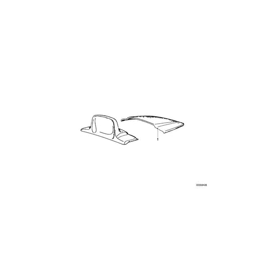 Genuine BMW 65131386213 E24 Cover Left LOTOSWEISS (Inc. M635CSi, 635CSi & M6) | ML Performance UK Car Parts