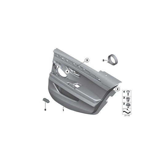 Genuine BMW 51427273190 F10 F11 Door Trim Panel, Rear, Right VENETOBEIGE (Inc. 525dX, 525d & 550iX) | ML Performance UK