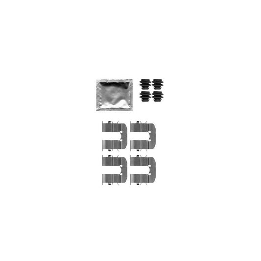 Hella 8DZ 355 204-801 Accessory Kit, Disc Brake Pads For Hyundai I20 I Hatchback (PB)
