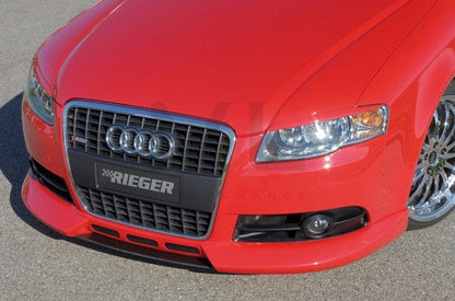 Rieger 00055230 Audi 8E B7 A4 Front Splitter 4 | ML Performance UK Car Parts