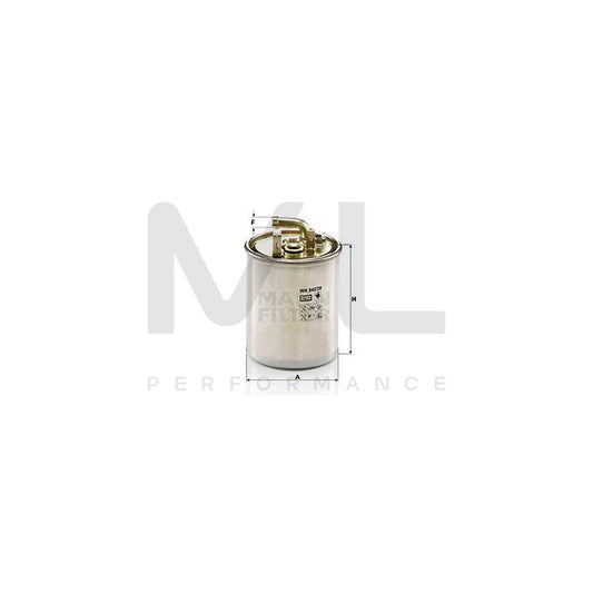 MANN-FILTER WK 842/20 Fuel filter suitable for MERCEDES-BENZ SPRINTER In-Line Filter | ML Performance Car Parts