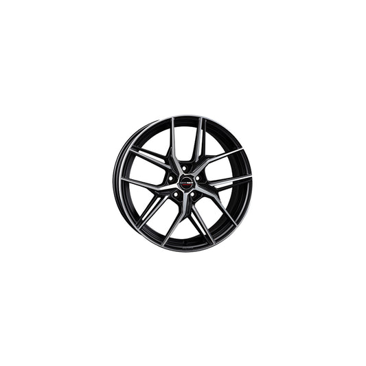 Borbet QX 8x19 ET40 QX 80940114,3572,5BPM Matt Black Polished Wheel | ML Performance UK Car Parts