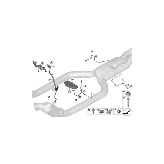 Genuine BMW 11788744031 RR11 RR31 EWB Temperature Sensor, Exhaust L=230 (Inc. Phantom EWB, Cullinan & Cullinan Black Badge) | ML Performance UK Car Parts