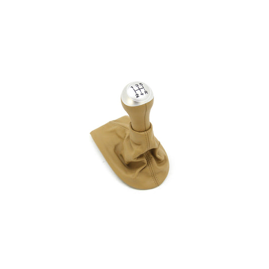 Genuine Porsche Gearshift Leather In Savanna Beige With Alloy Grip Porsche 986 Boxster | ML Performance UK Car Parts