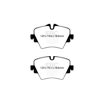 EBC PD07KF325 BMW F45 F46 Redstuff Front Brake Pad & USR Disc Kit - ATE Caliper 2 | ML Performance UK Car Parts