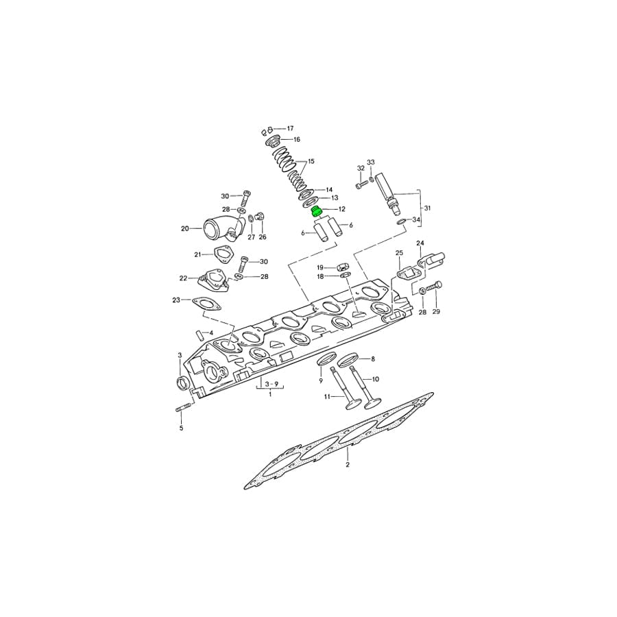 Genuine Porsche Valve Stem Seals Porsche 944 Turbo / Turbo S ML