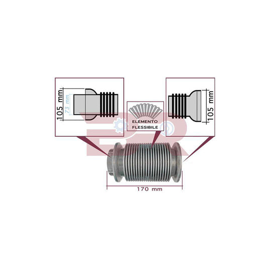 Botto Ricambi BRM2685 Exhaust Pipe