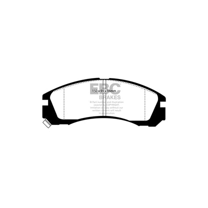 EBC PD01KF1043 Mitsubishi Space Wagon Greenstuff Front Brake Pad & Plain Disc Kit  2 | ML Performance UK Car Parts