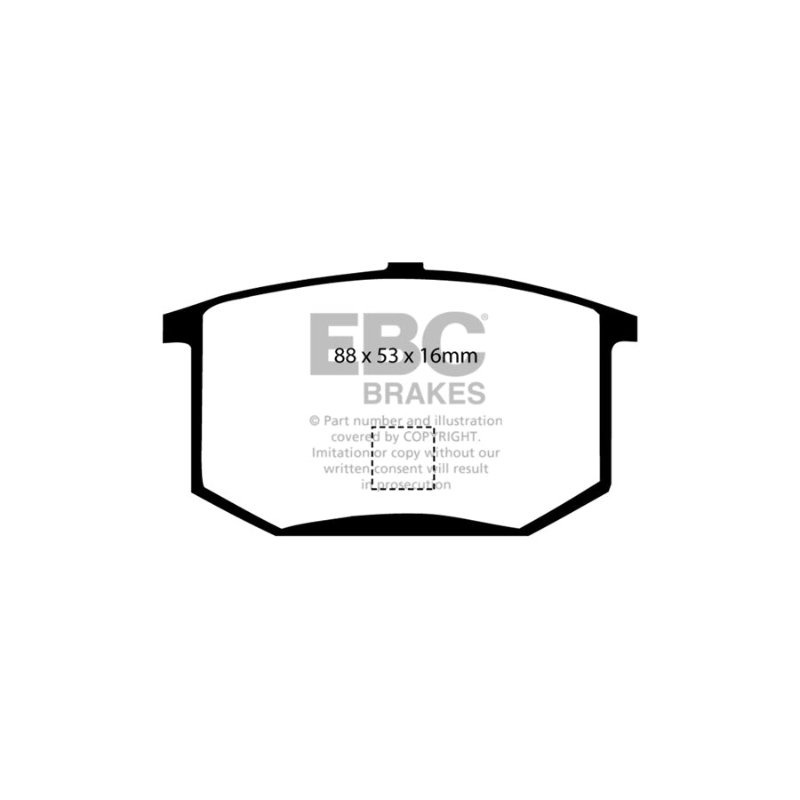 EBC DP3298C Lotus Esprit Redstuff Rear Brake Pads - Girling/TRW Caliper 2 | ML Performance UK Car Parts