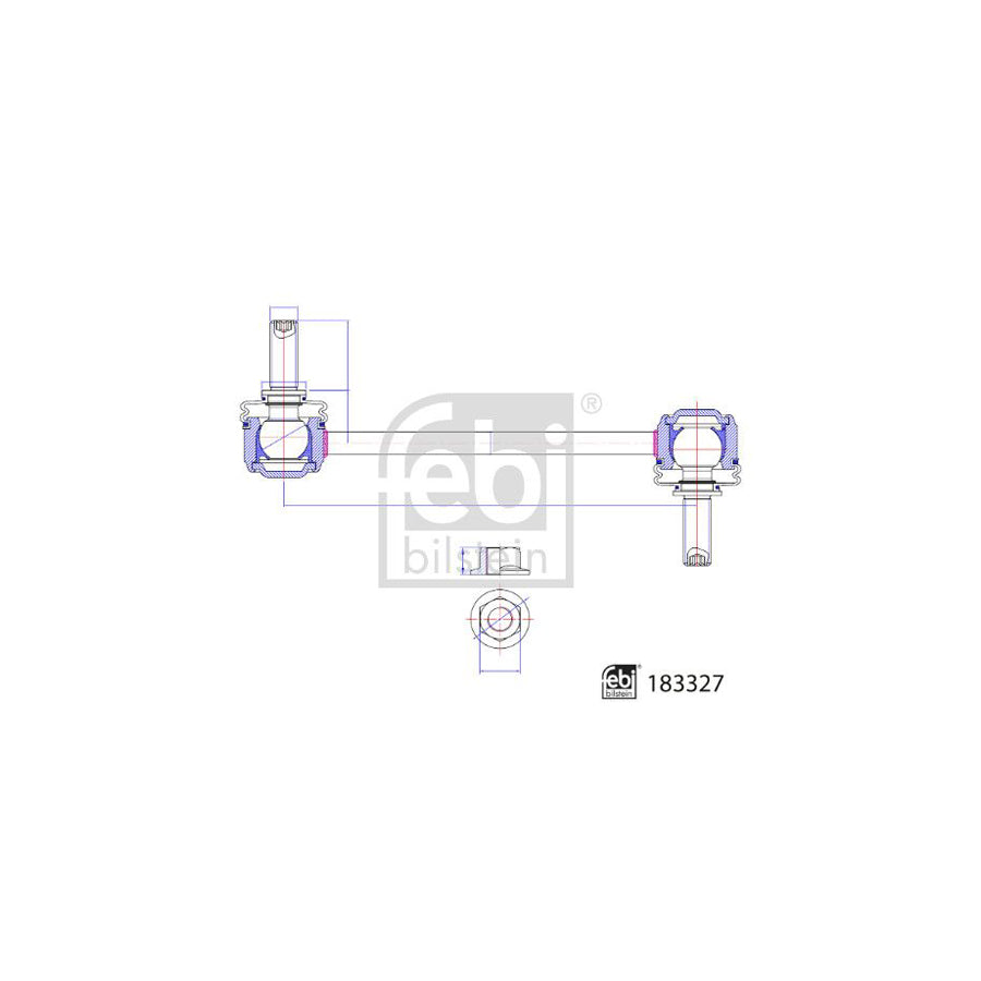 Febi Bilstein 183327 Anti Roll Bar Link For Alfa Romeo Giulia Saloon (952)