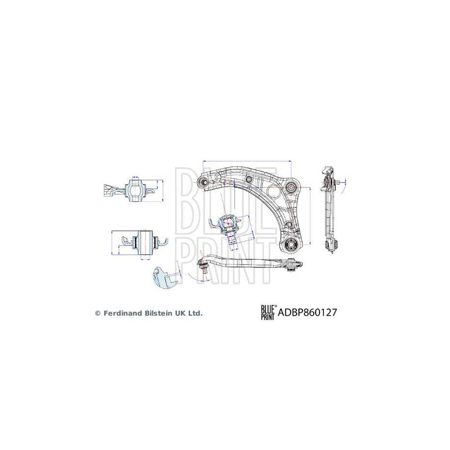 Blue Print ADBP860127 Suspension Arm For Nissan Micra V Hatchback (K14)