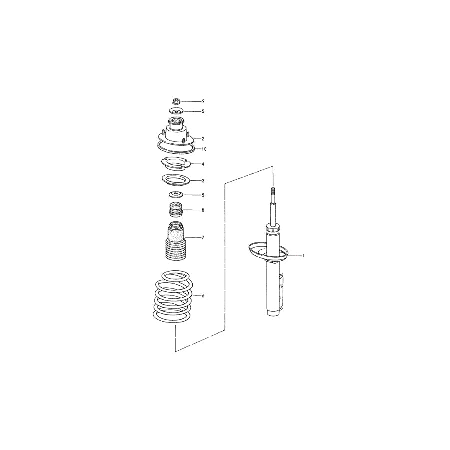Genuine Porsche Shock Absorber Ring Porsche 986 / 987 / 987C | ML Performance UK Car Parts