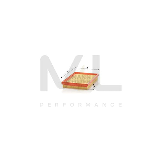 MANN-FILTER C 2557 Air Filter Filter Insert | ML Performance Car Parts