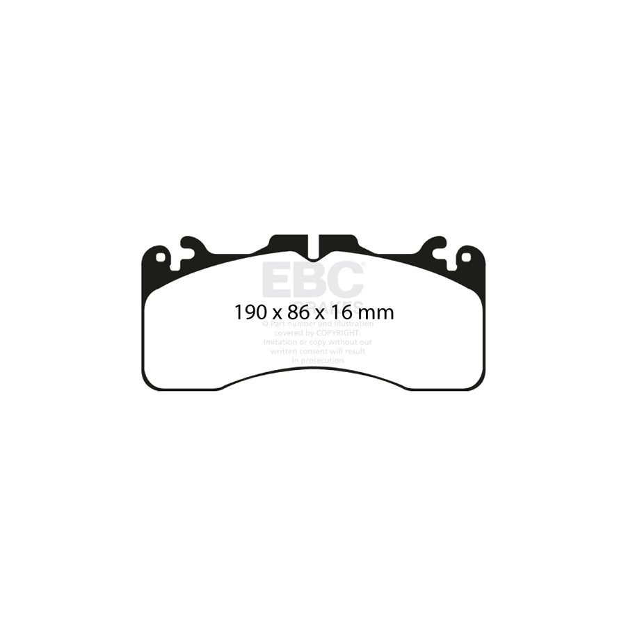 EBC DP21867 Lexus LS460 (XF40) Greenstuff Front Brake Pads - Advics Caliper 2 | ML Performance UK Car Parts