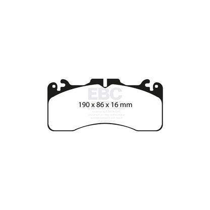 EBC DP21867 Lexus LS460 (XF40) Greenstuff Front Brake Pads - Advics Caliper 2 | ML Performance UK Car Parts