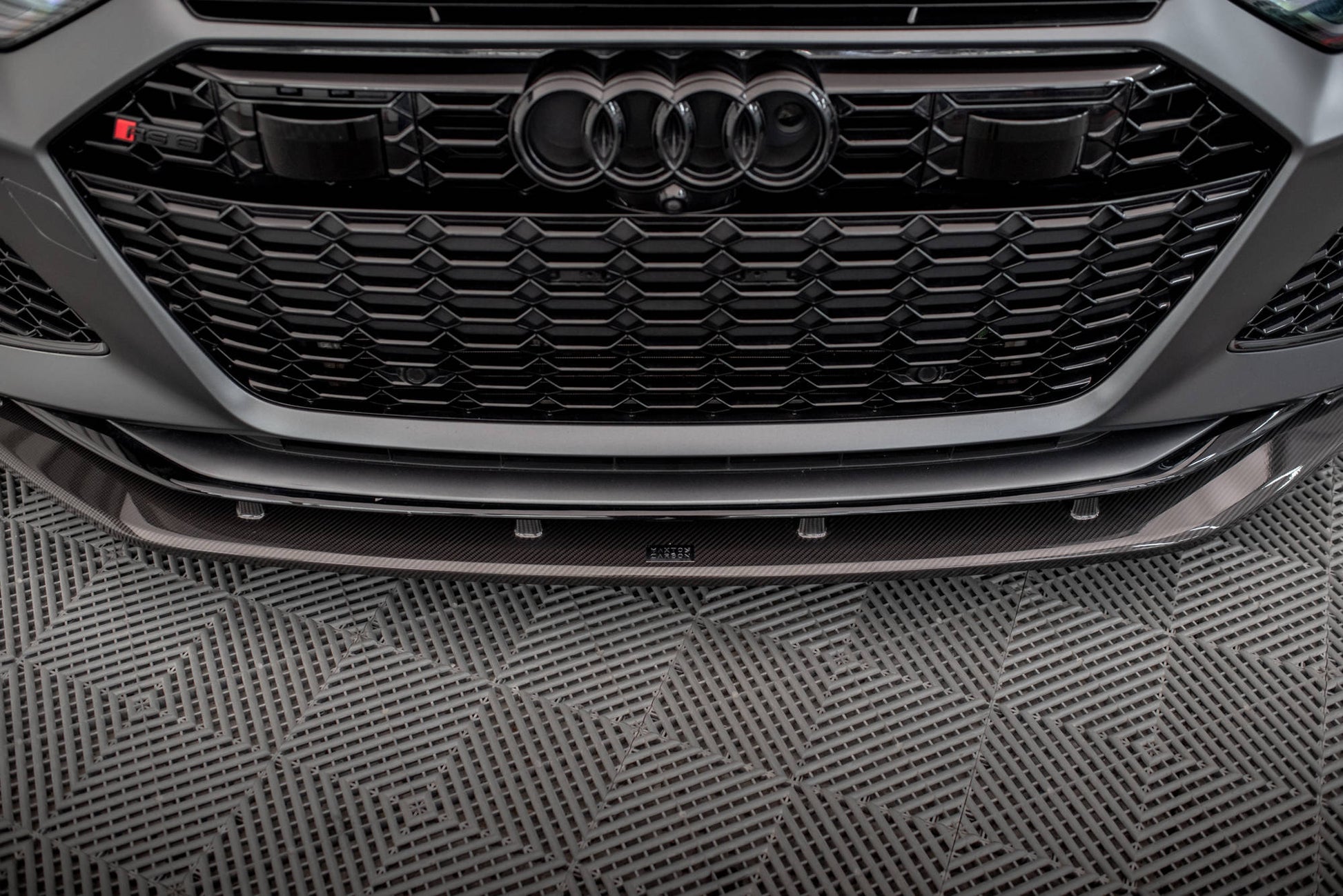 MAXTON DESIGN CF-AU-RS6-C8-FD1-245-P CARBON FIBER FRONT SPLITTER AUDI RS6 C8 / RS7 C8 | ML Performance