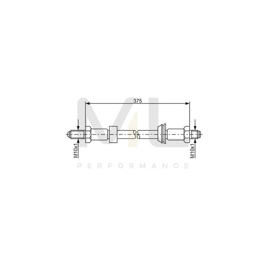 BOSCH 1 987 476 023 Brake Hose 370mm | ML Performance Car Parts