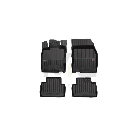 FROGUM Tailored 3D409538 Floor mat set for NISSAN Qashqai II (J11) Elastomer, Front and Rear, Quantity: 4, Black | ML Performance Car Parts