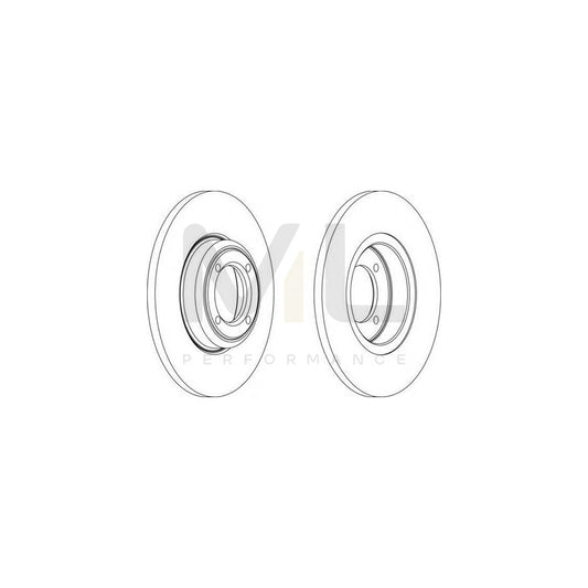 FERODO DDF012-1 Brake Disc Solid | ML Performance Car Parts