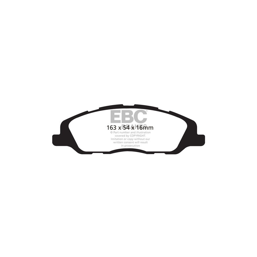 EBC DP21868 Ford Mustang Greenstuff Front Brake Pads 2 | ML Performance UK Car Parts