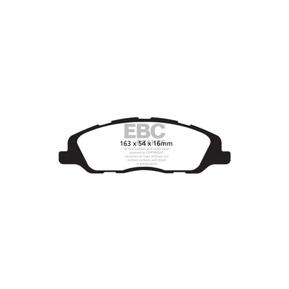 EBC DP21868 Ford Mustang Greenstuff Front Brake Pads 2 | ML Performance UK Car Parts